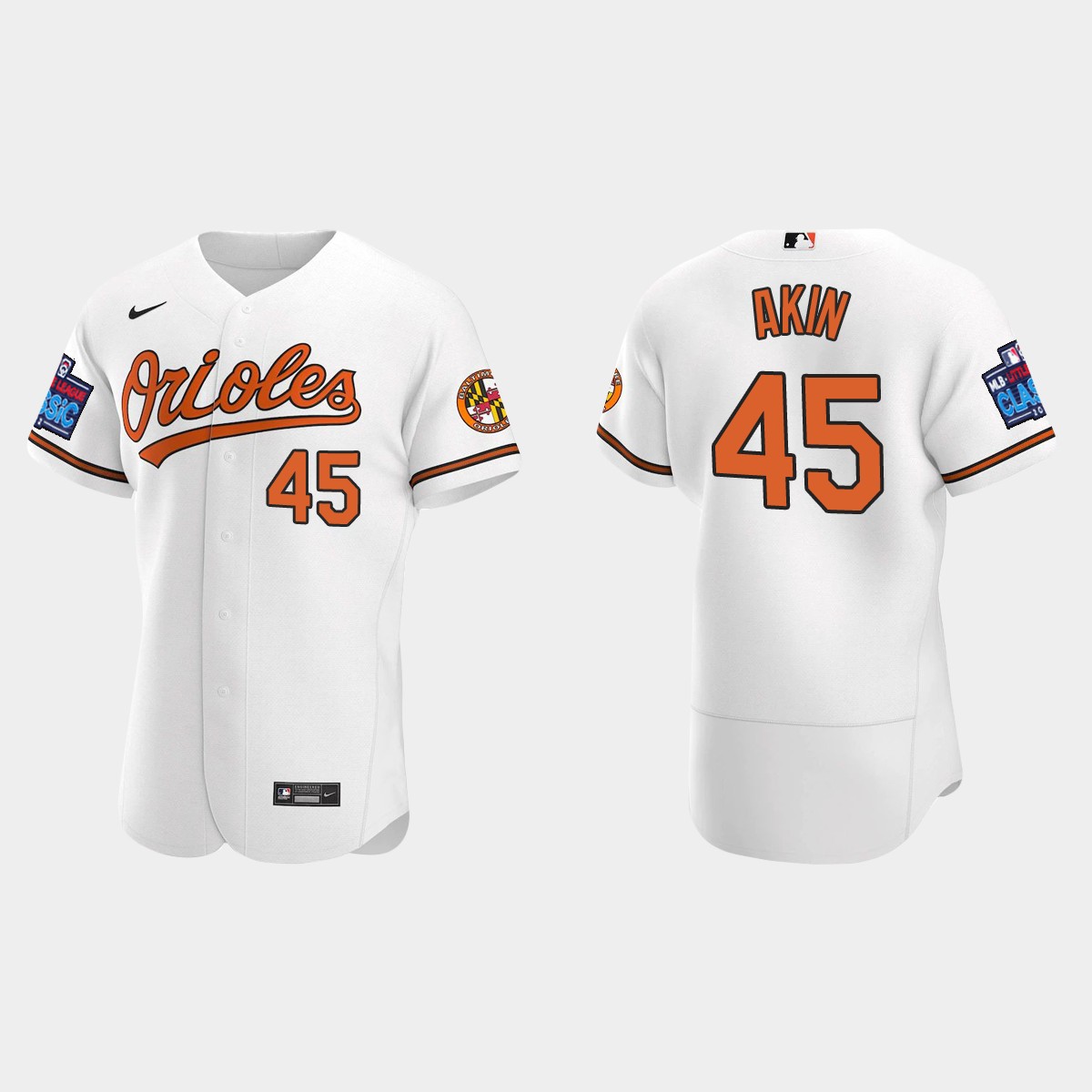 Keegan Akin Baltimore Orioles 2022 Little League Classic Jersey - White