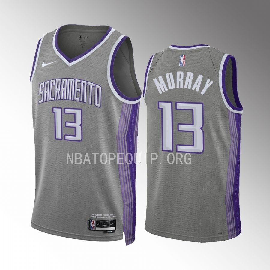 Keegan Murray 2022-23 Sacramento Kings Grey #13 City Edition Jersey Swingman
