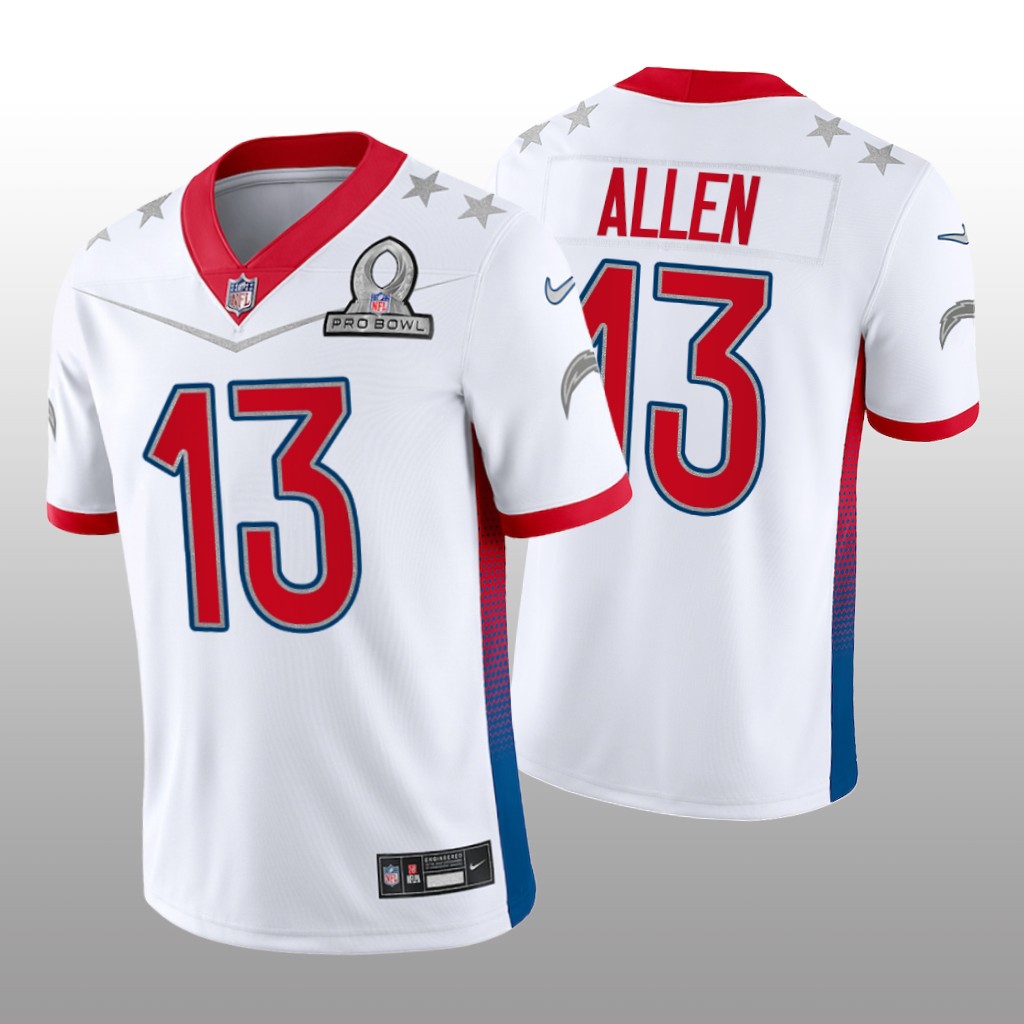 Keenan Allen White Game Jersey 2022 AFC Pro Bowl - Men's