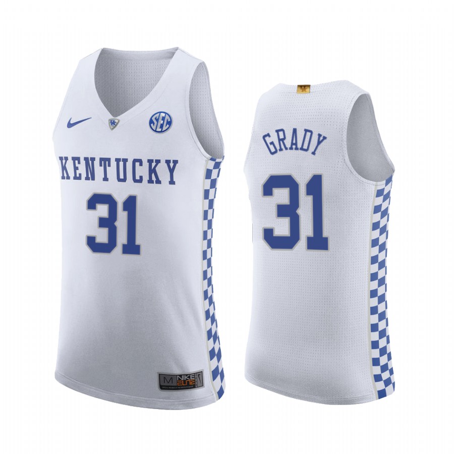 Kellan Grady Kentucky Wildcats White Jersey College  2021 Trade