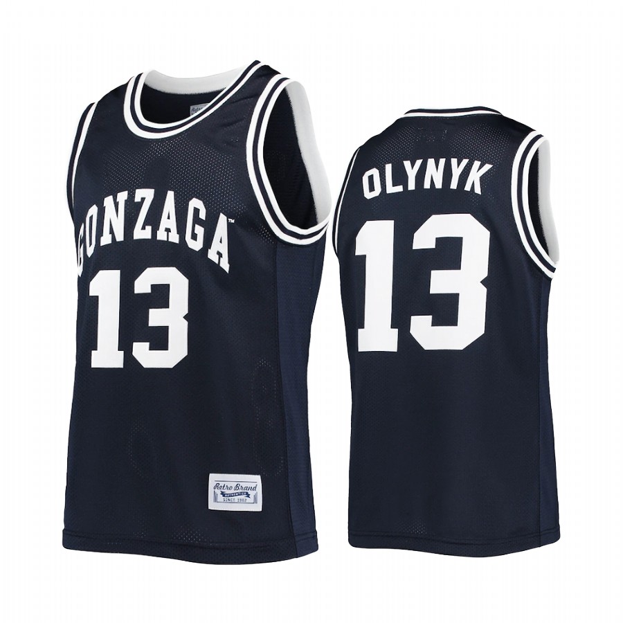 Kelly Olynyk Gonzaga Bulldogs Navy Jersey Commemorative Classic Alumni