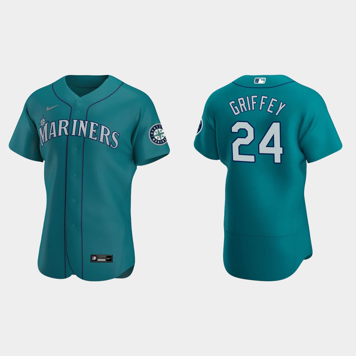Ken Griffey Jr. #24 Seattle Mariners Aqua 2020 Alternate Jersey