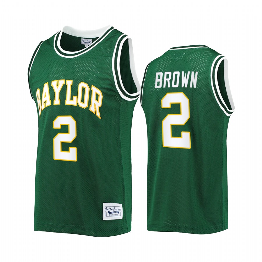 Kendall Brown Baylor Bears Green Jersey Commemorative Classic