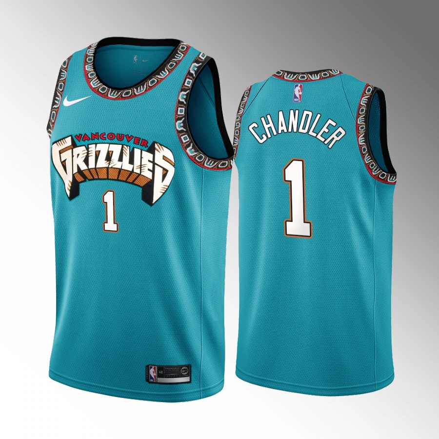Kennedy Chandler 2022 Memphis Grizzlies Teal #1 Classic Edition Jersey