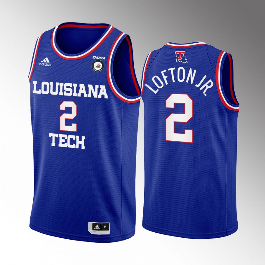 Kenneth Lofton Jr. Louisiana Tech Bulldogs Blue Jersey College  2022 NBA Draft