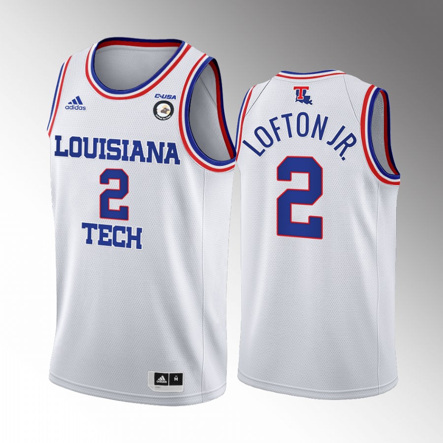 Kenneth Lofton Jr. Louisiana Tech Bulldogs White Jersey College  2022 NBA Draft