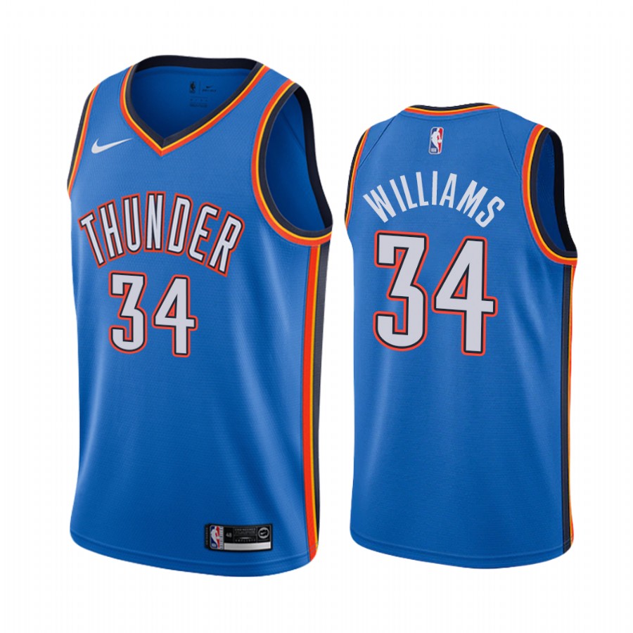 Kenrich Williams Oklahoma City Thunder 2020-21 Blue Icon Jersey 2020 Trade