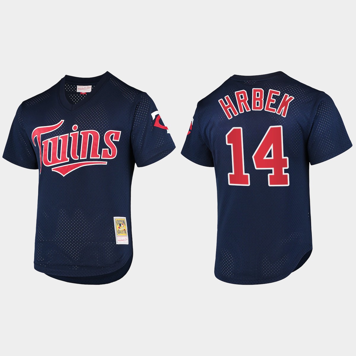 Kent Hrbek Minnesota Twins Cooperstown Collection Batting Practice Mesh Jersey - Navy