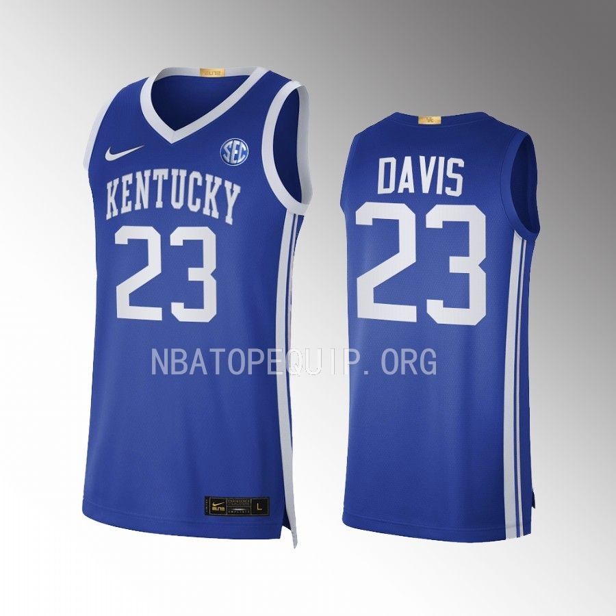 Kentucky Wildcats Anthony Davis Jersey Limited  Royal NBA Alumni Uniform