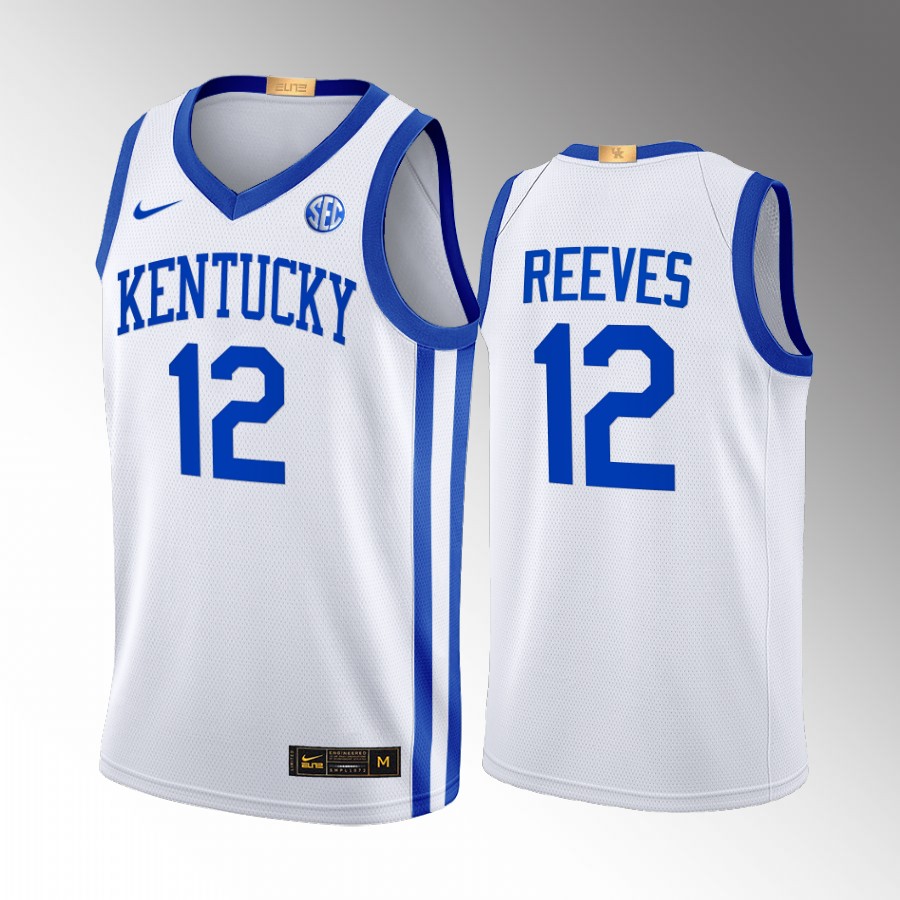Kentucky Wildcats Antonio Reeves Jersey 2022-23 Home White Elite  Uniform