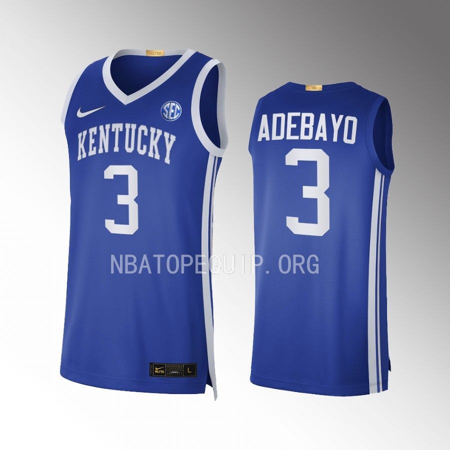 Kentucky Wildcats Bam Adebayo Jersey Limited  Royal NBA Alumni Uniform