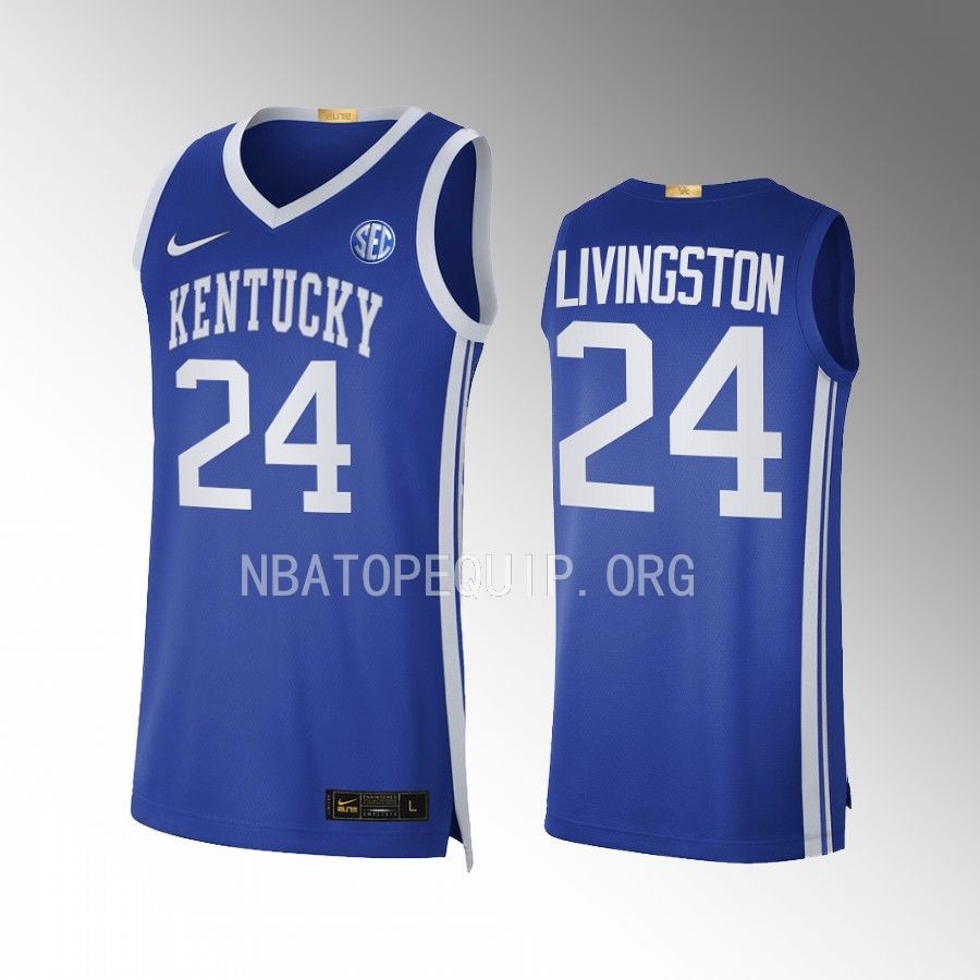 Kentucky Wildcats Chris Livingston Jersey 2022-23 Limited  Royal Uniform