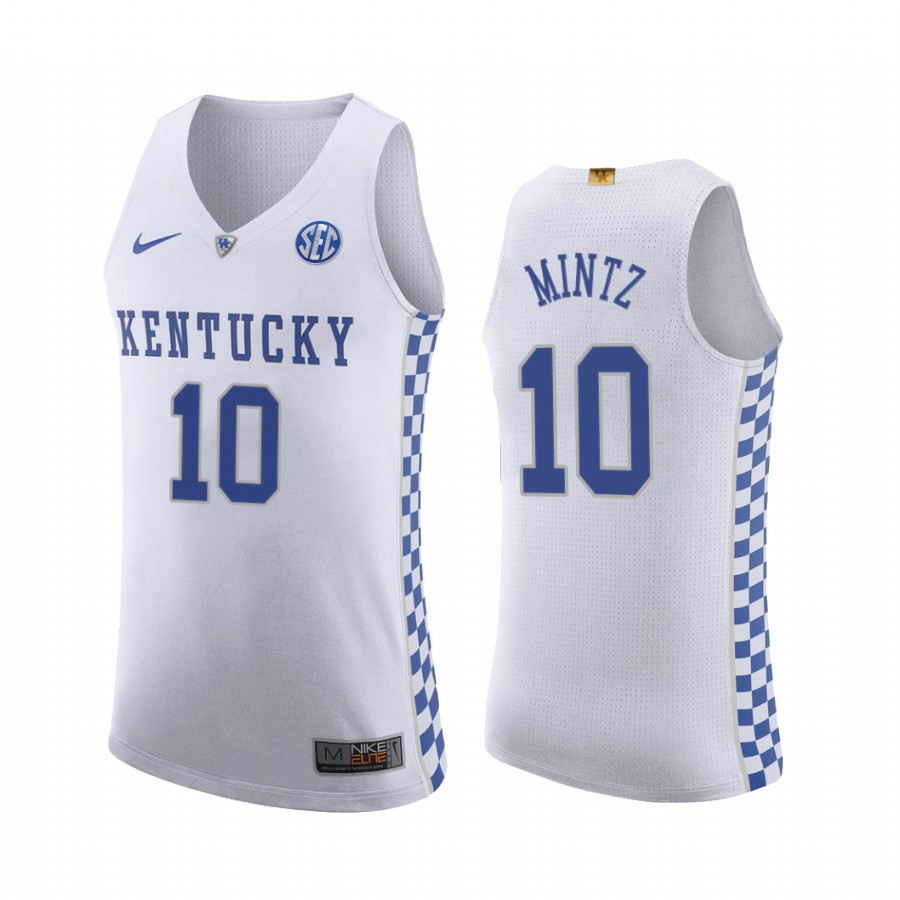 Kentucky Wildcats Davion Mintz Jersey 2021-22 College  White Uniform