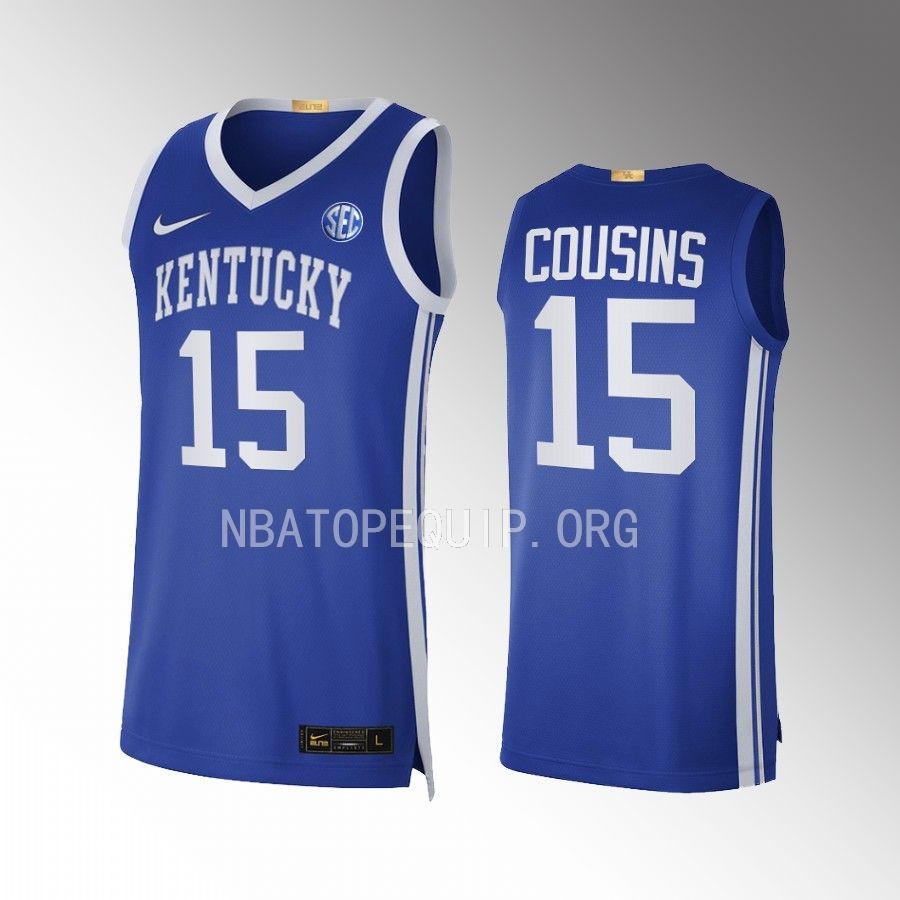 Kentucky Wildcats DeMarcus Cousins Jersey Limited  Royal NBA Alumni Uniform