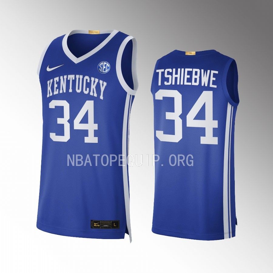 Kentucky Wildcats Oscar Tshiebwe Jersey 2022-23 Limited  Royal Uniform
