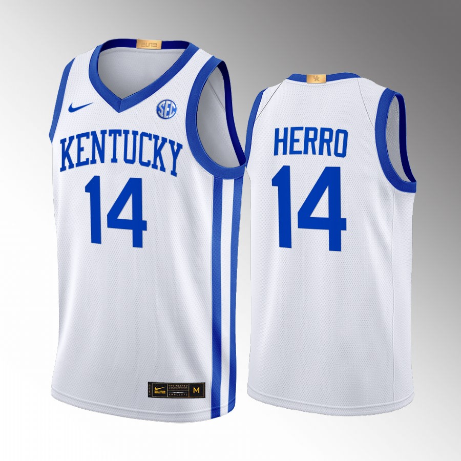 Kentucky Wildcats Tyler Herro Jersey 2022-23 Home White Alumni  Uniform