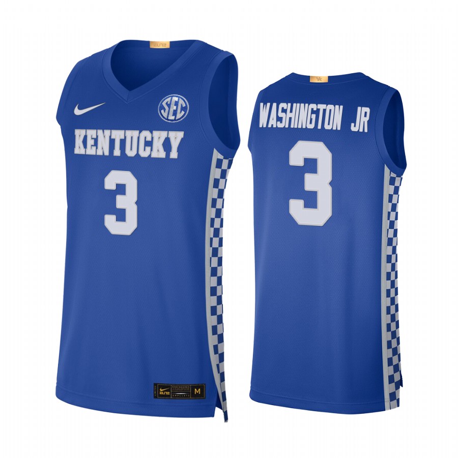 Kentucky Wildcats TyTy Washington Jr. Jersey 2021-22 College  Royal Uniform