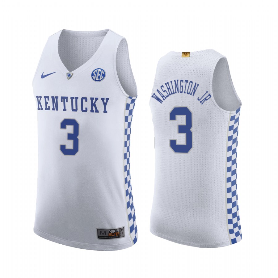 Kentucky Wildcats TyTy Washington Jr. Jersey 2021-22 College  White Uniform