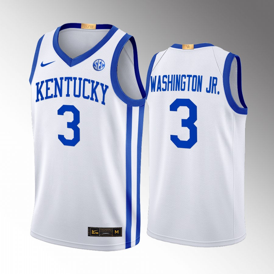 Kentucky Wildcats TyTy Washington Jr. Jersey 2022-23 Home White Alumni  Uniform