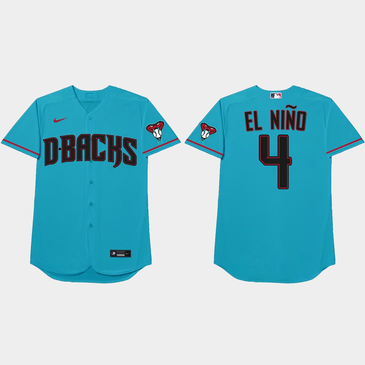 Ketel Marte Nickname Diamondbacks 2021 Players' Weekend El Nino Jersey - Blue