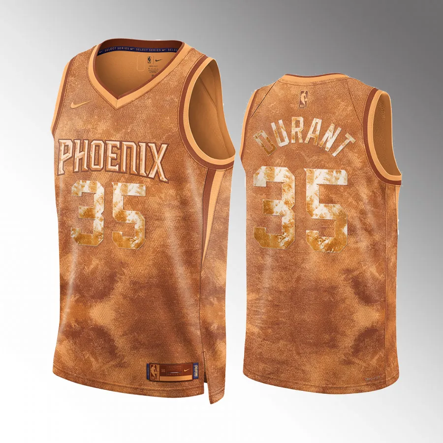 Kevin Durant 2023 Select Series Phoenix Suns #35 Brown Jersey Camo