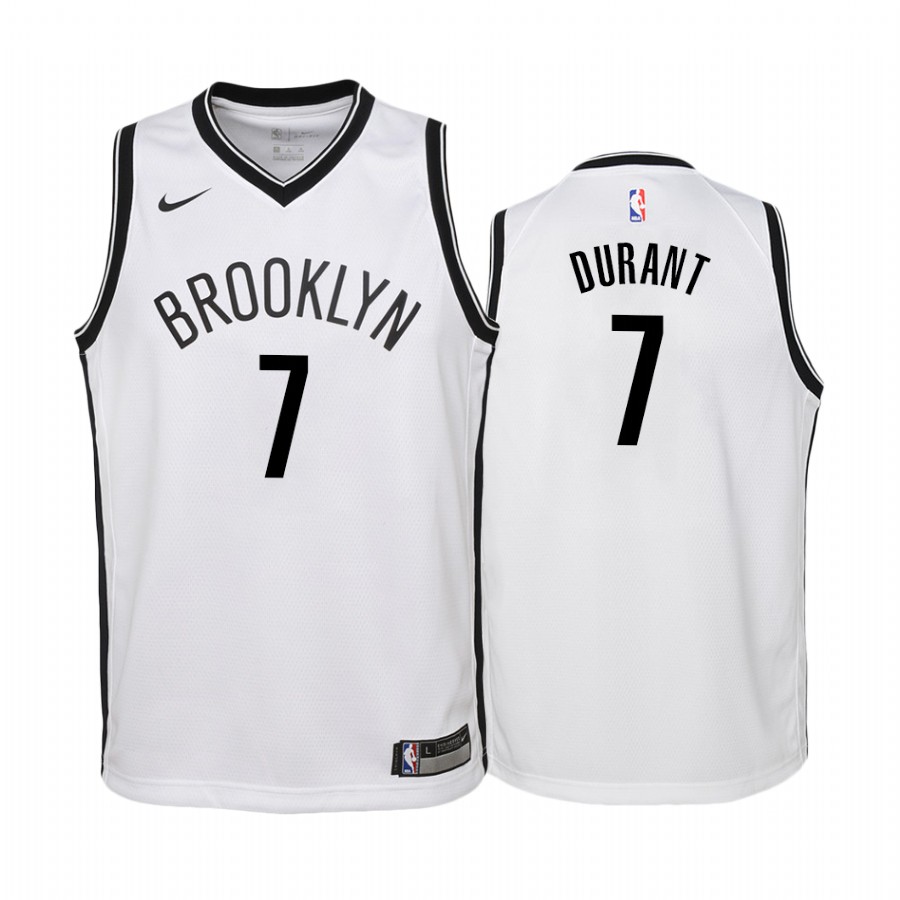 Kevin Durant Brooklyn Nets 2019-20 Association Youth Jersey - White