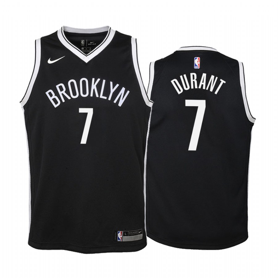 Kevin Durant Brooklyn Nets 2019-20 Icon Youth Jersey - Black