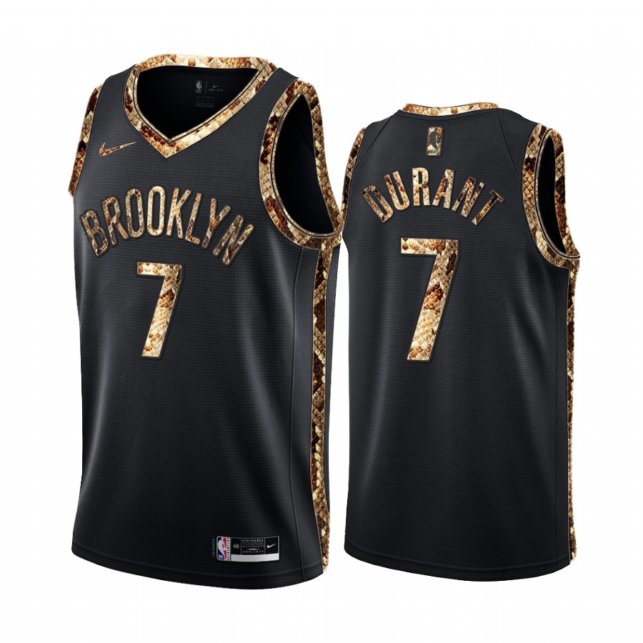 Kevin Durant Brooklyn Nets Black Python Skin Jersey 2021 Exclusive Edition
