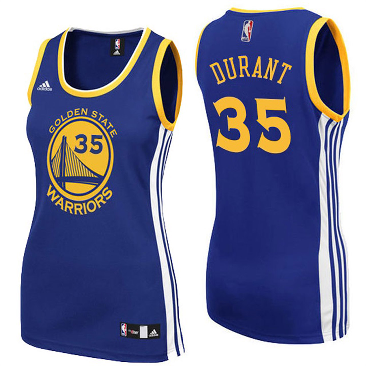 Kevin Durant Golden State Warriors #35 Women Royal Blue Jersey