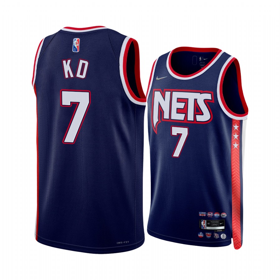 Kevin Durant KD Nets Nickname Diamond Edition Blue Jersey 2022