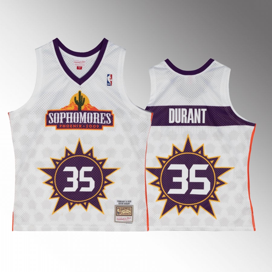 Kevin Durant Rising Stars White 2009-10 Sophomore Swingman #35 Jersey