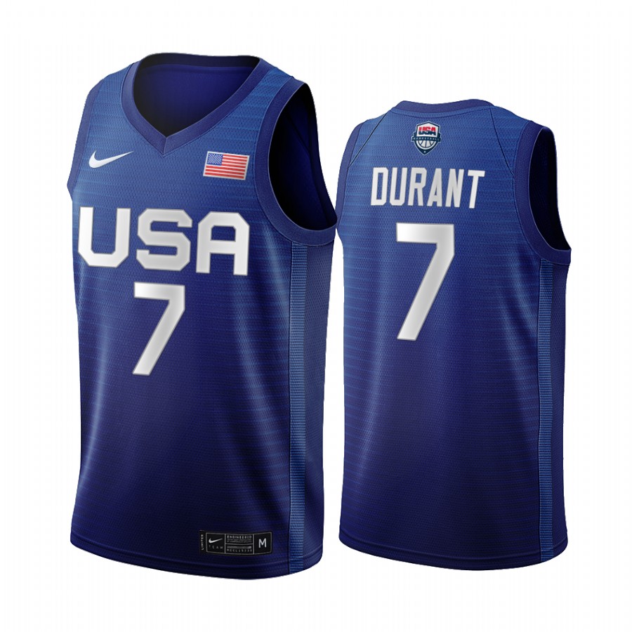 Kevin Durant USA Men's National Team #7 Navy 2020 Tokyo Olympics Brooklyn Nets Jersey