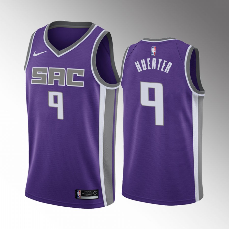 Kevin Huerter #9 Sacramento Kings 2022 Icon Edition Purple Jersey