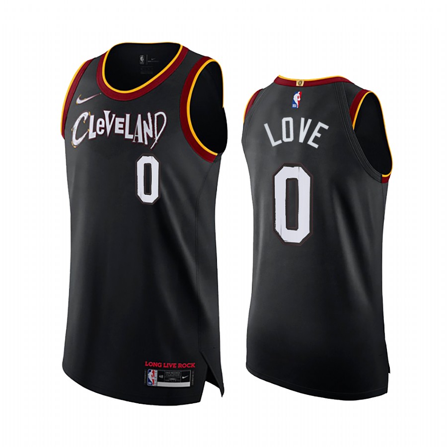 Kevin Love Cleveland Cavaliers Black 2021 City Jersey Long Live Rock