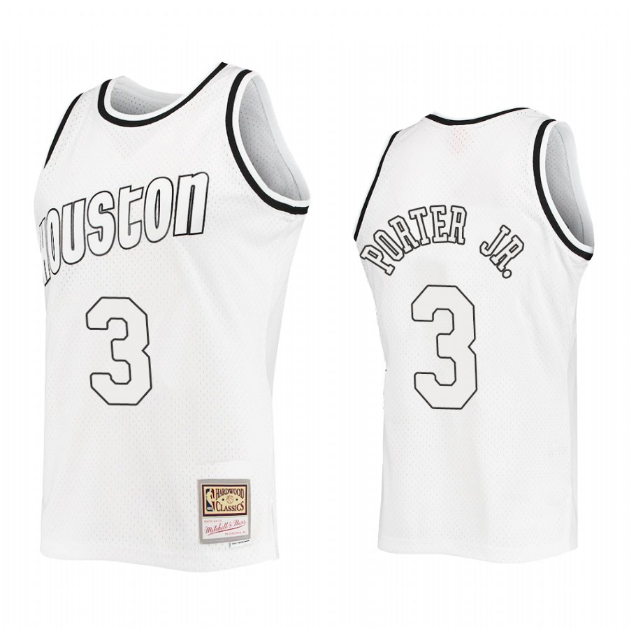 Kevin Porter Jr. #3 Houston Rockets Outdated Classic Jersey White