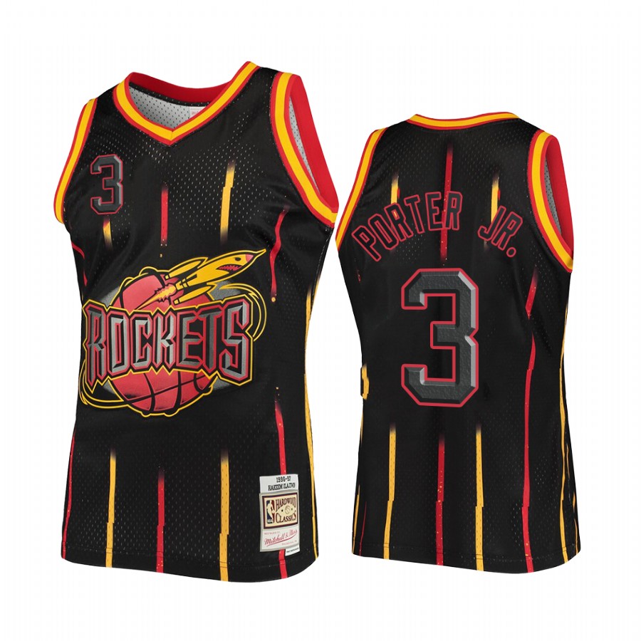 Kevin Porter Jr. #3 Houston Rockets Rings Collection Jersey Black