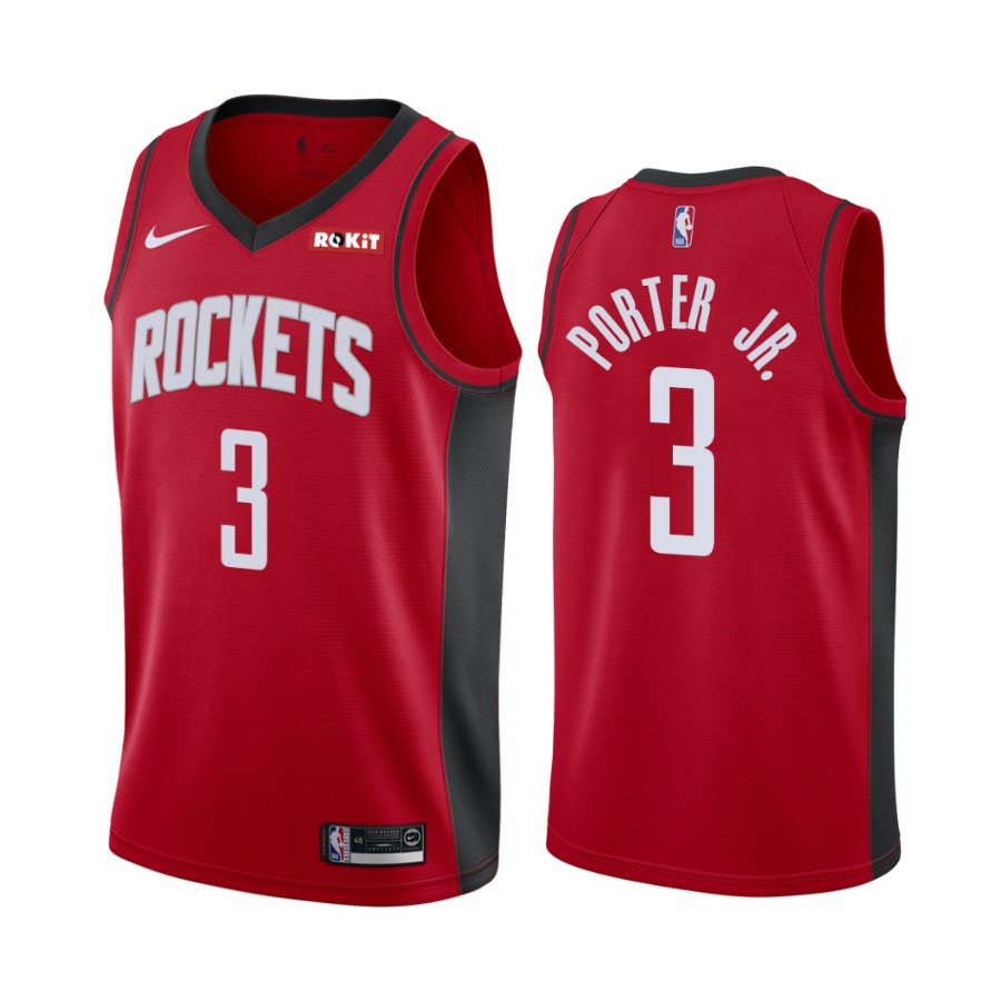 Kevin Porter Jr. Houston Rockets Red Icon Edition Jersey 2021 trade