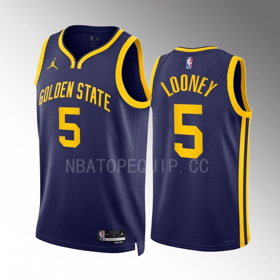 Kevon Looney 2022 Golden State Warriors Navy #5 Statement Edition Jersey Swingman