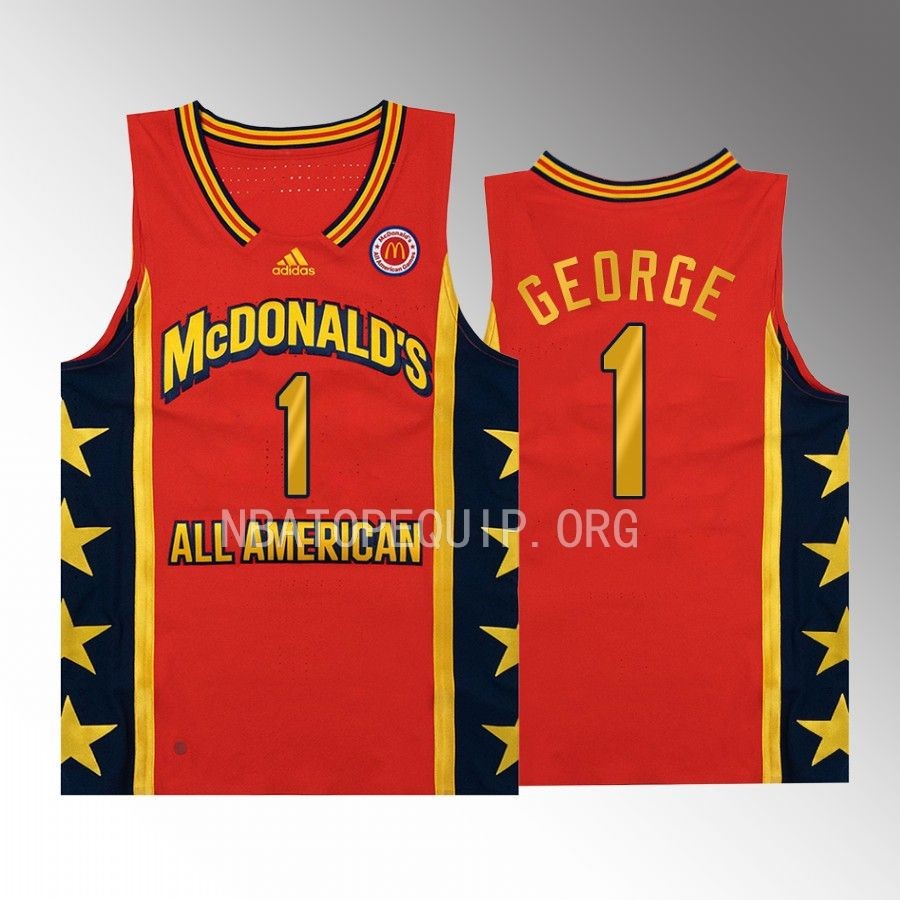 Keyonte George 2022 McDonalds All-American #1 Red Jersey