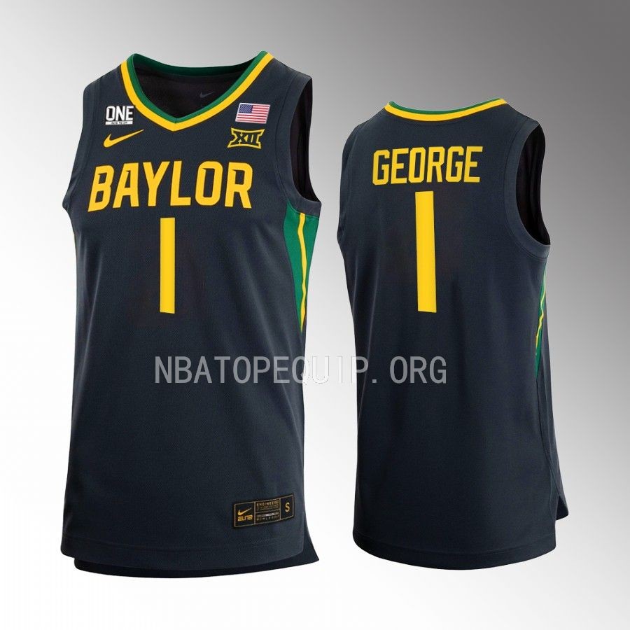 Keyonte George Baylor Bears Anthracite Jersey 2022-23 Away