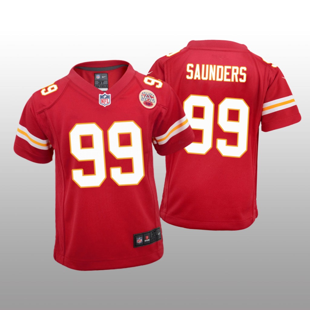 Khalen Saunders Kansas City Chiefs Red NFL Draft Game Jersey