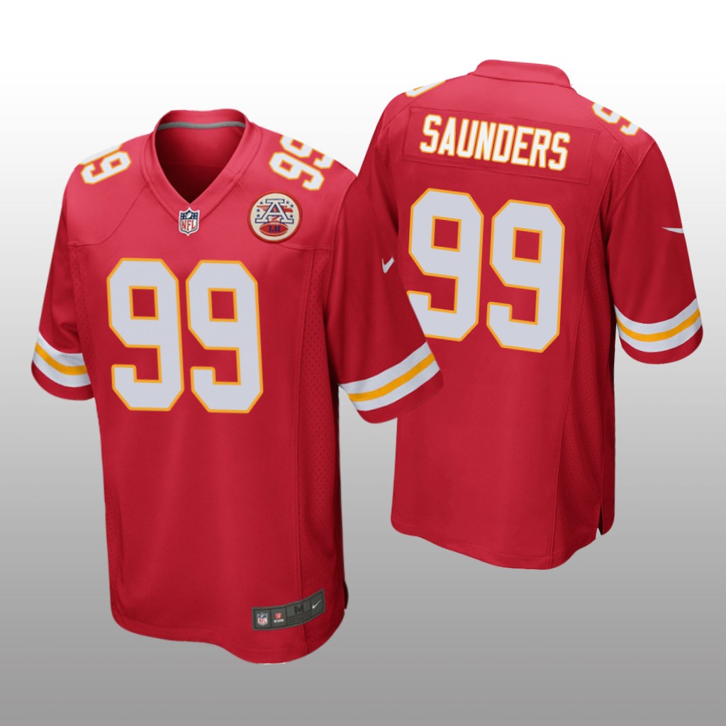 Khalen Saunders Kansas City Chiefs Red NFL Draft Game Jersey
