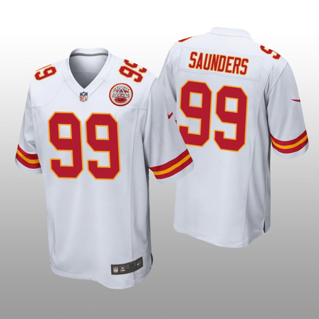 Khalen Saunders Kansas City Chiefs White NFL Draft Game Jersey