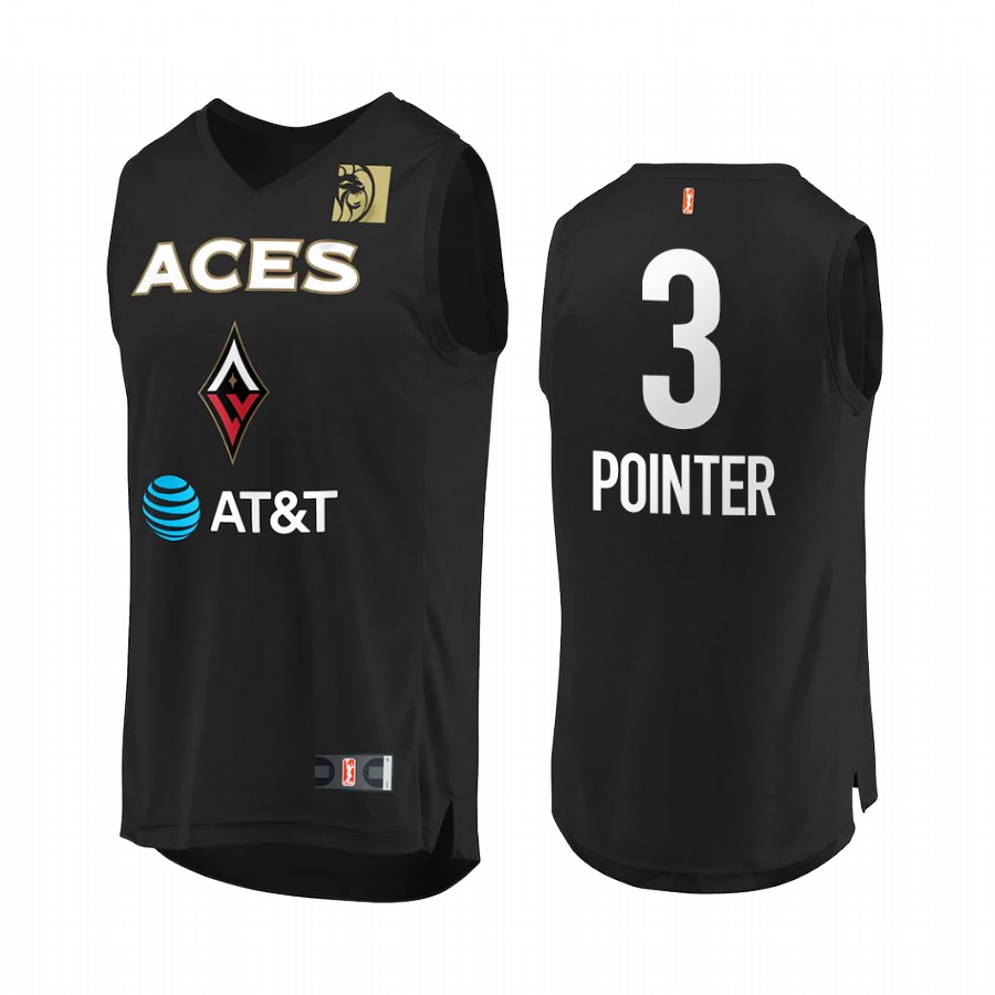 Khayla Pointer 2022 WNBA Draft Las Vegas Aces #3 Black Jersey Round 2