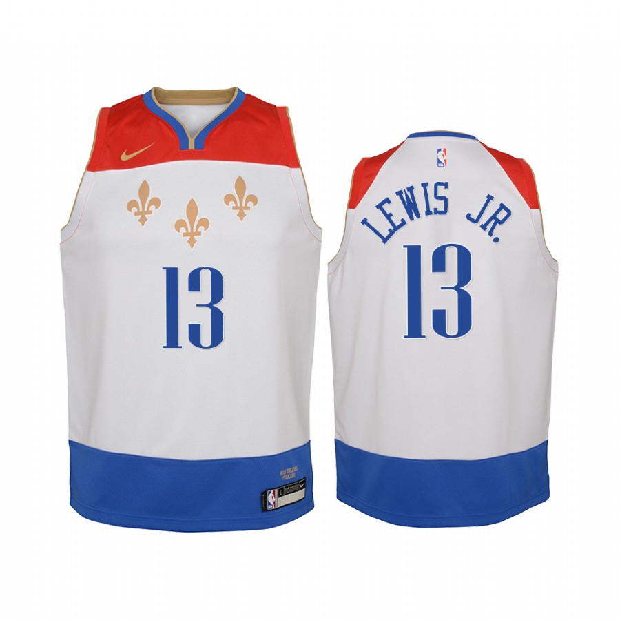 Kira Lewis Jr. New Orleans Pelicans Youth White City Jersey 2020 NBA Draft