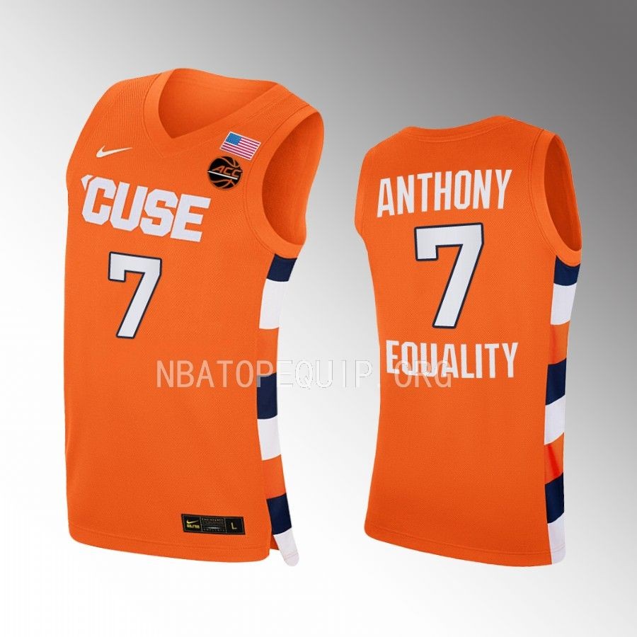 Kiyan Anthony Syracuse Orange Orange Jersey College  Class of 2025