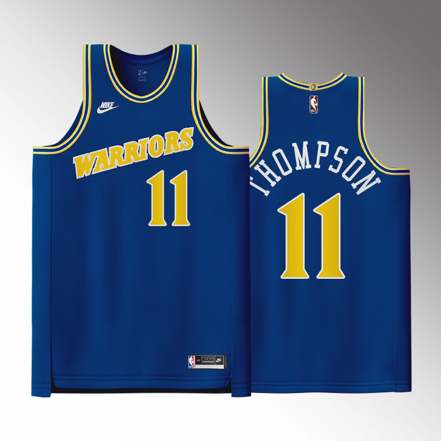 Klay Thompson 2022-23 Warriors #11 Classic Edition Jersey Royal