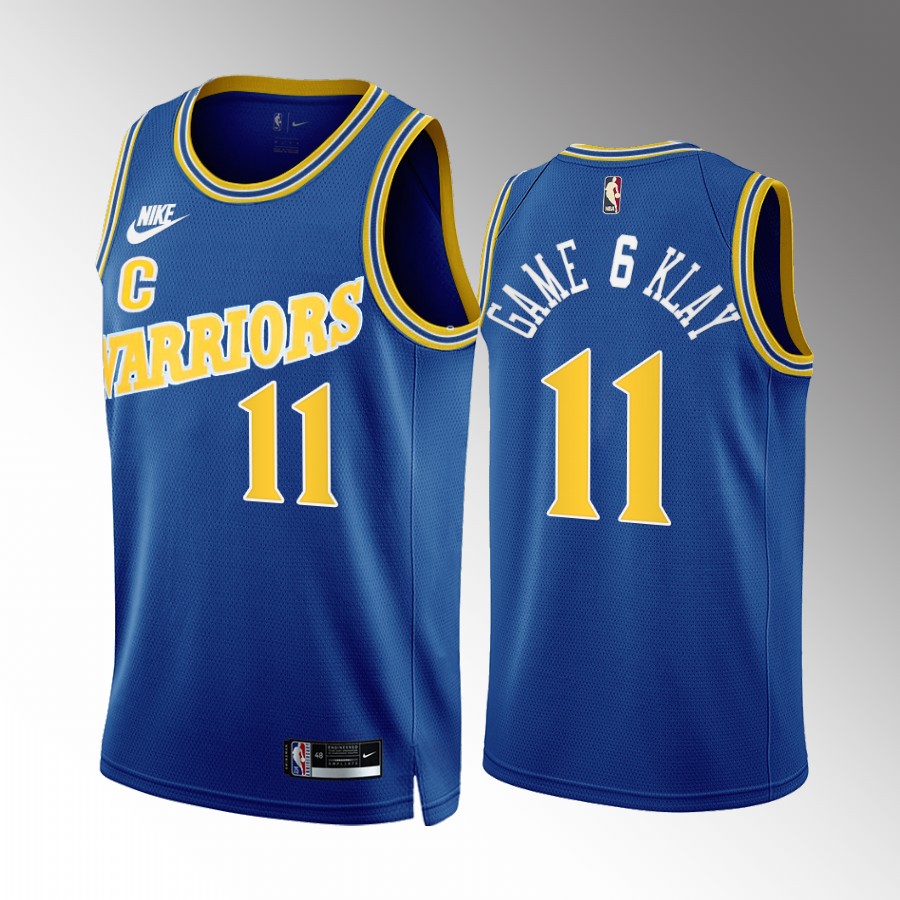 Klay Thompson Game 6 Klay Golden State Warriors #11 Royal Jersey Classic