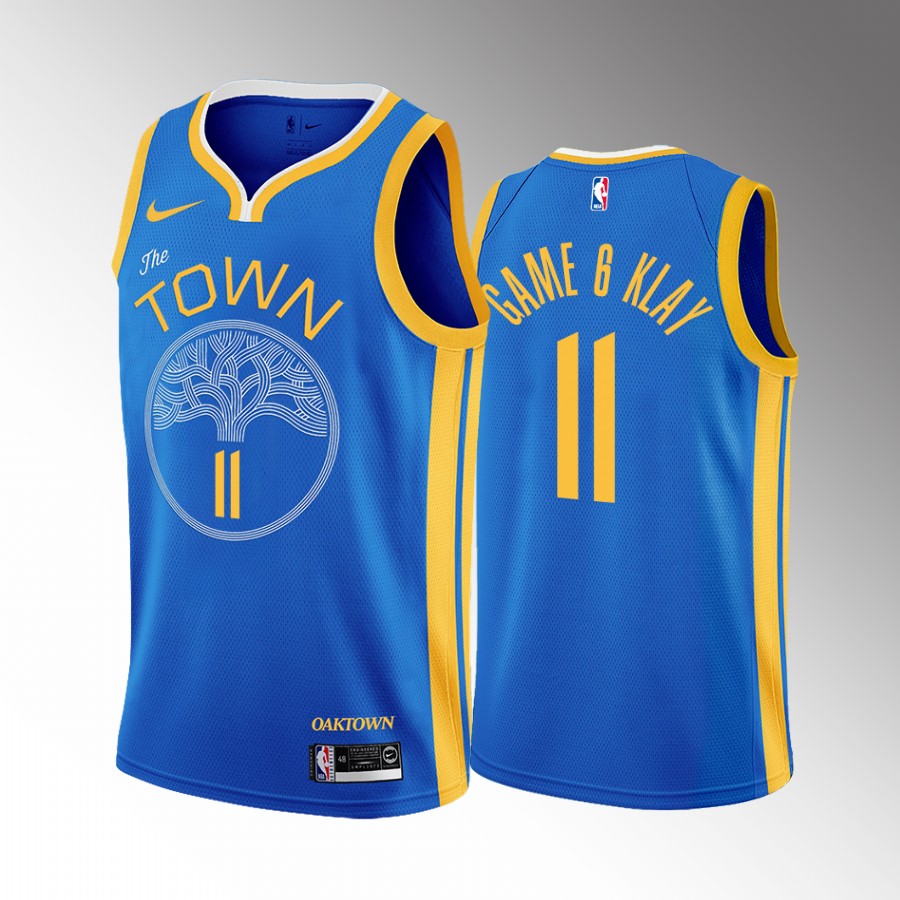 Klay Thompson Game 6 Klay Golden State Warriors #11 Royal Jersey Earned
