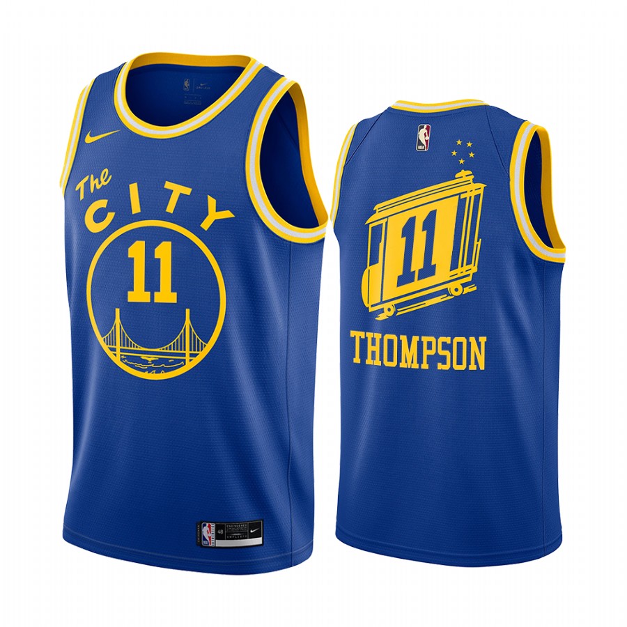 Klay Thompson Golden State Warriors Royal Classic Edition Throwback 2020-21 Jersey